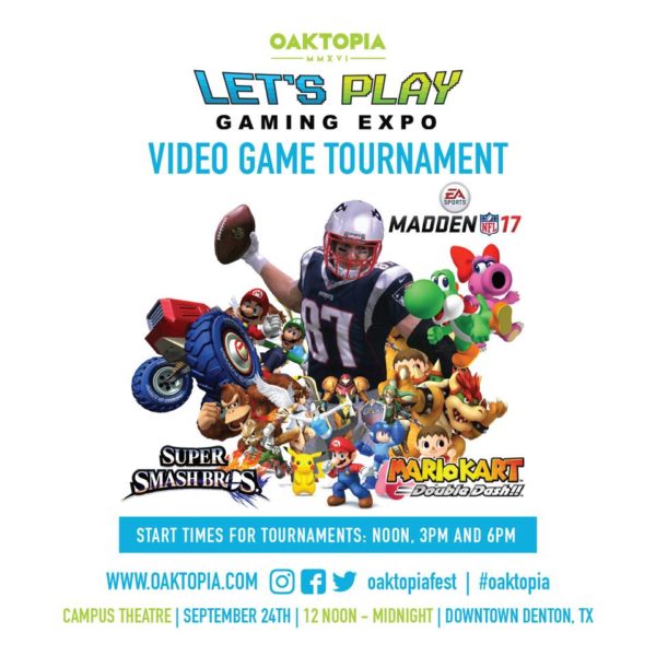 video game tournament at oaktopia 2016 denton