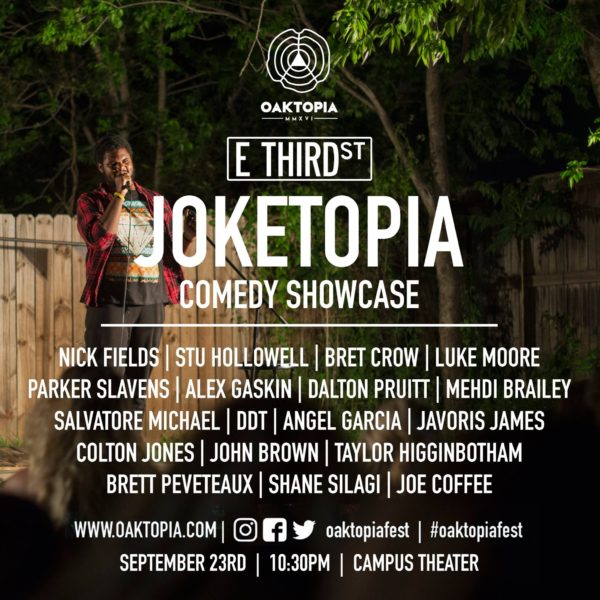 joketopia oaktopia fest comedy denton